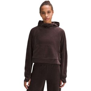Lululemon Scuba Oversized Hoodie Velvet Cord Brown Women's XL/XXL